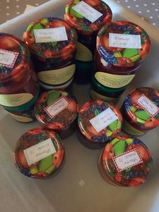 75er Set Rundglas 212 ml nieder To 66 silberner Deckel Sturzgläser Einmachgläser incl. Rezeptheft Kunden-Foto 1