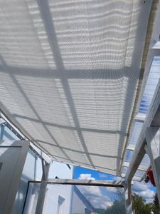 vidaXL Store 160 g/m² Beige 2x5 m HDPE Photo du client 2