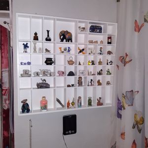 SEVICO Weiße Setzkasten Holz Sammelbox Holztablett 51 Fächer | 52 x 46 x 5 cm | Bemalen Holz Sortierung Speicherregal Box Drucker Vitrine | Perfekt für Decoupage, Lagerung, Dekoration | A005-004-B Kunden-Foto 1