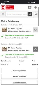Nicht zufrieden mit der Ware