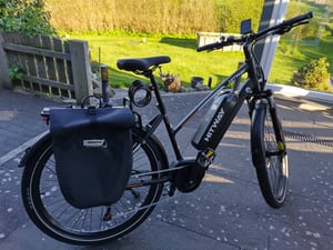 HITWAY BK-U1 E Bike 27,5" x 2,2 Reifen Elektrofahrrad, Mittelmotor,150-180 km Reichweite,7-Gang, 36V 13Ah Akku, 25 km/h, Federgabel, Scheibenbremsen Kunden-Foto 1