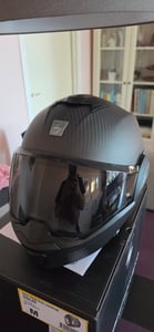 Moto přilba SCORPION EXO-TECH EVO CARBON matná černá S Fotografie od zákazníka č. 2
