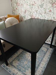 vidaXL Esstisch Weiß 114x71x75 cm Massivholz Gummibaum Kunden-Foto 2