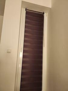 Sonello Doppelrollo Klemmfix ohne Bohren Duo Rollo Klemmrollo Sonnenschutzrollo Fensterrollo für Fenster & Türen Zebrarollo Seitenzugrollo 60cm x 130cm Creme Kunden-Foto 1