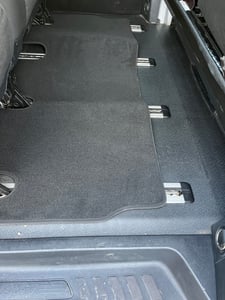 Fußmatten für Mercedes V-Klasse Vito W447 Velours Matten Original Qualität Ziernaht Silber Automatten, Vorne + 1 Sitzreihe Kunden-Foto 1