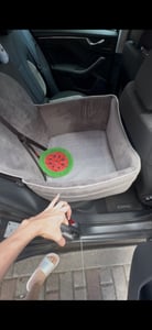 Hundesitz Autositze Autokörbchen Hundeautositz Autositz für Hunde Kunstleder HIGH WEISS Kunden-Foto 2