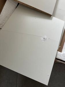 Mehrzweckschrank 75 cm breit mit Einlegeböden 75x35x184 cm (BxTxH) Weiß mit Fach für Staubsauger Kunden-Foto 2
