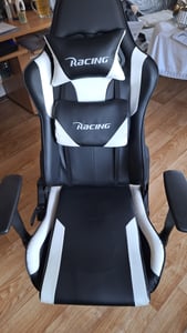 Adormii Gaming Stuhl, Ergonomischer Gaming Sessel, Schreibtischstuhl, Gamingstuhl mit Fußstütze, verstellbare Rückenlehne, Gaming stuhl 150 kg Kunden-Foto 2