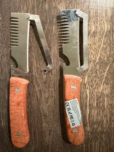 2er Set Küchen Gemüseschäler mit Holzgriff multifunktional 3-in-1 Schäler mit Reibefunktion und Flaschenöffner für Gemüse Kartoffeln Kürbis Knoblauch Kunden-Foto 1