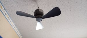 40W 52cm stropný ventilátor s osvetlením a diaľkovým ovládaním, LED stropné svetlo s ventilátorom malý stropný ventilátor E27 spálňa kuchyňa jedáleň Fotografia od zákazníka č. 3