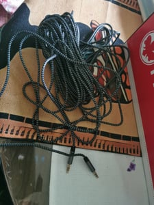deleyCON 10m Nylon AUX Kabel 3,5mm Klinke Stereo Audio - Schwarz Kunden-Foto 1