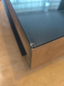 Kaminglas eckig 70x70cm Schwarz Bodenplatte Funkenschutz ESG Ofenglas Vorleger Kunden-Foto 1