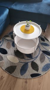 Tappeto da esterno Tapiso PATIO rotondo, moderno, beige, grigio e crema, per camera da letto, 160 x 160 cm Foto del cliente 1