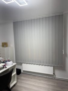 Sistema completo di tende scorrevoli a lamelle (grigio chiaro, 200x180 cm) Foto del cliente 2