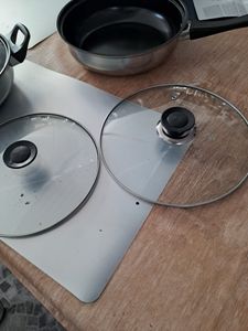 Topfset, Pfannenset 15-teilig | Kochtopfset | Kochtöpfe | Töpfe mit Deckel Edelstahl | Induktionsgeeignet | Silber, Edelstahl | Retoo Kunden-Foto 3