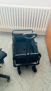 Faltbarer Gartenwagen & Campingwagen – Strandwagen mit Taschen, bis 50 kg belastbar Kunden-Foto 1
