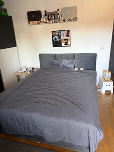 MR GROUP Boxspringbett mit Bettkasten, RYGA, 120x200, hellgrau, H3, Samtstoff, Polsterbett mit Matratze und Topper Doppelbett Bett für Schlafzimmer Kunden-Foto 3