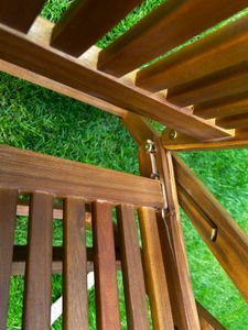 DEGAMO Gartenstuhl Klappstuhl Klappsessel MARACANA Hochlehner, Akazie geölt Kunden-Foto 1