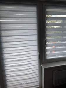 Estika dvojitá roleta Klemmfix – 105 cm x 150 cm – Béžová – Duo roleta bez vrtání Fotografie od zákazníka č. 2
