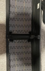 vidaXL Sofa 3-Sitzer Dunkelgrün Stoff Kunden-Foto 3
