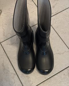 DEMAR Gummistiefel Regensteifel Gartenstiefel Arbeitsschuhe Freizeitstiefel Schwarz 41 Kunden-Foto 1