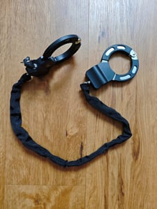 ROCKBROS E Scooter Schloss Handschellenschloss 59,5 cm Leichtes Fahrradschloss für Roller & Fahrrad Schwarz Kunden-Foto 3