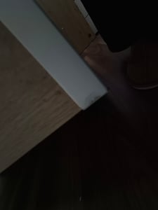 Flieks Faltbarer Schreibtisch mit Rollen, Sideboard Kommode mit beweglichem Beistelltisch, Ecktisch Frisiertisch Eckschreibtisch Drehbar Naturbelassen Kunden-Foto 6