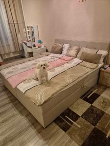 Masseno Boxspringbett GLOS 180x200 cm Komplett-Set mit Bonell Matratze und Topper, Polsterbett mit Bettkästen -Beige, COSMIC 10 Kunden-Foto 14