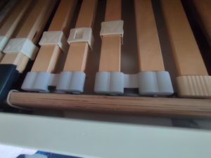 10x Kappen Bett Lattenrost Endkappen Halter Bettkappen Gummi Reparatur DIY Neu(144_40x31x12,5 mm (Duo)) Kunden-Foto 1