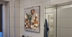 LED-Leinwand Bild Wanddeko Wohnzimmer Schlafzimmer Leuchtbild Küstenschätze 60 x 80 cm Kunden-Foto 4
