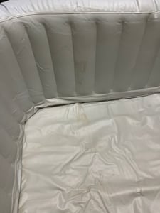 MSPA aufblasbar Outdoor Line 185 x 185 x 68 cm für 6 Personen mit Massagedüsen mit Filter - Aufblasfunktion per Knopfdruck Pool eckig in weiß Kunden-Foto 2