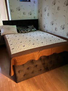Masseno Boxspringbett FONDI 180x200 cm Komplett-Set mit Bonell Matratze und Topper, Polsterbett mit Bettkästen -Beige, CASABLANCA 04 Kunden-Foto 8