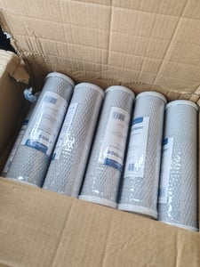 10x Wessper 10" filter s aktívnym uhlím pre reverznú osmózu, kokosová filtračná vložka, prívod vody a filtrácia častíc - 5 mikrónov Fotografia od zákazníka č. 2