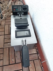 Aigostar - Semi-professionelle Fritteuse, Edelstahl, 2200W, 3L, Transparenter Deckel, Herausnehmbare Innenpfanne, Einstellbarer Thermostat Kunden-Foto 1