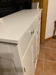 Szafka łazienkowa COSTWAY, drewniana, z 4 szufladami i 2 drzwiczkami, wymiary: 80 x 30 x 82 cm (szerokość x głębokość x wysokość), kolor biały Zdjęcie produktu od klienta nr 4