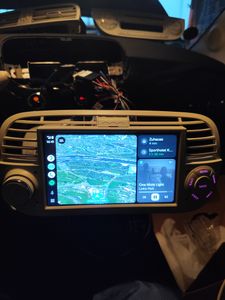 2+64G Carplay Pro Fiat 500 2007-2015 7" autorádio Android 13 GPS Navi WIFI BT RDS DAB+ KAM Fotografie od zákazníka č. 1