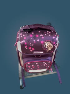 Schneiders Schulranzen Ergolite Set 9-teilig Limited Edition Sunset Explorer senfgelb dunkelblau Kunden-Foto 1