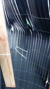 LZQ 180x300cm Sichtschutzmatte PVC Bambus Sichtschutz Garten Sichtschutzzaun Balkon Zaun Windschutz Balkonverkleidung, Bambus Kunden-Foto 5