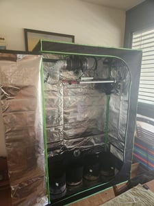 Kit complet de culture Jayseuw,serre d'intérieur avec 200W LED spectre complet gradable, filtre carbone, ventilateur, tente de culture, tente de culture,80x80x160 Photo du client 1