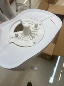Eurotondisplay HX-DM11-8M Abstraktná figurína Egghead Drevené ruky Čierna Biela Muž Fotografia od zákazníka č. 4