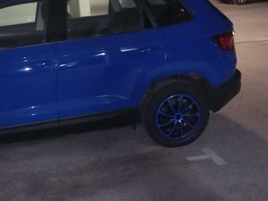 Action 4 x Universal Radzierblenden Radkappen Satz Doublecolour 4er Set Auto KFZ Zoll Grün-schwarz 14" Kunden-Foto 1