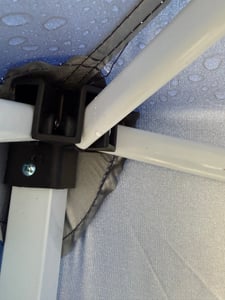 FCH Składana altana ogrodowa 3x3 m z 4 ściankami bocznymi, altana z 4 workami z piaskiem, altana typu pop-up, namiot imprezowy, kolor khaki Zdjęcie produktu od klienta nr 44