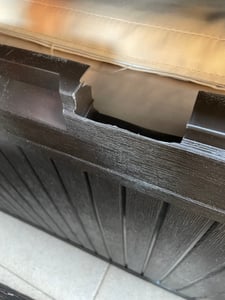 Baule Cassapanca da Esterno 116,7x57x44,7 cm in Resina Effetto Legno Keter Comfy Marrone Foto del cliente 2
