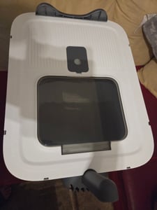 Katzenklo mit Katzenklomatte und Schaufel, XXL Katzentoilette Für Katzen bis 15kg,Katzenklo mit ausziehbares Tablett,Katzenklo Geschlossen 45x37x35cm Kunden-Foto 6