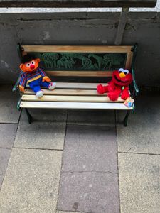 Bank MINI JUMANJI, Garten, Metall/Holz, klein, 82 x 39 x 50 cm Kunden-Foto 1