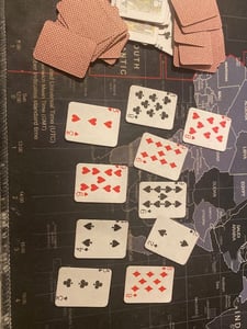 LG-Imports Mini-Spielkarten 54-teilig | Skat & Poker Reisespiel Miniatur Kartenspiel 4 x 3 cm Kunden-Foto 2