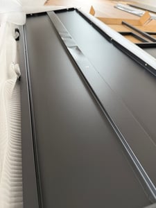 TV stolík "Isokyrö" kovový 120 x 40 x 40 cm čierny Fotografia od zákazníka č. 2