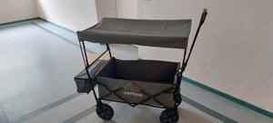 Arebos Bollerwagen mit Dach ECO, Grau, 850 mm, 450 mm, 270 mm, 11 kg Kunden-Foto 2