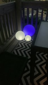 esotec Solar Leuchtkugel 3er SET multicolor Kugelleuchte Garten outdoor 102614 Kunden-Foto 1