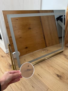 Spiegel Rea Studio 58X45 Led Kupfer Kunden-Foto 1